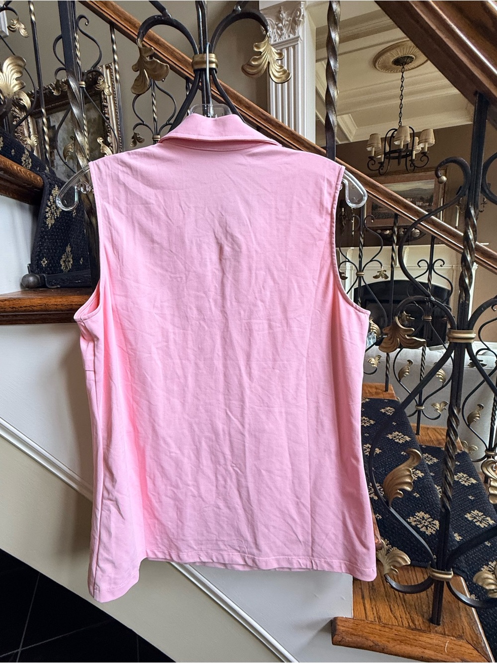 J.McLaughlin VNeck Collared Top. Catalina Cloth. Size M EUC - Picture 5 of 8